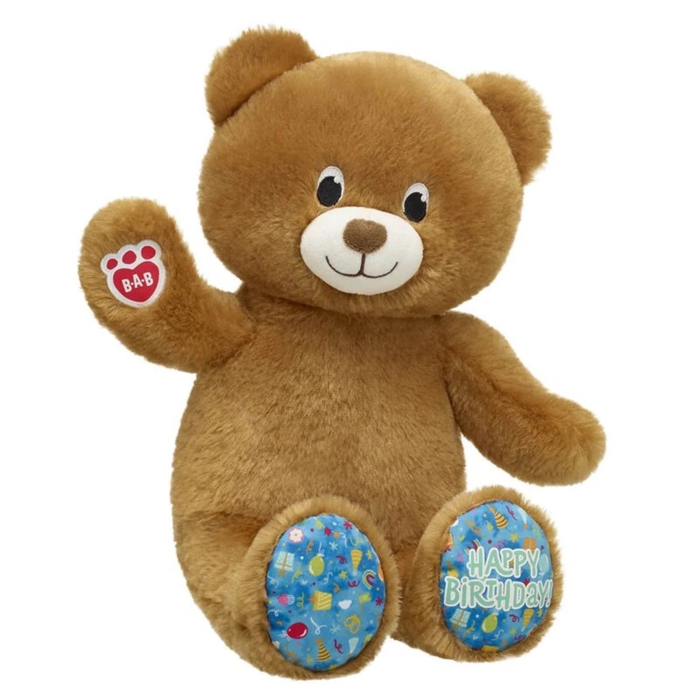 Build-A-Bear Happy Birthday Treat Brown Soft Teddy Bear Gift